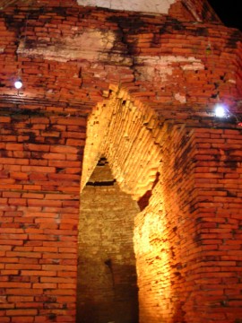 View of Wat Langkha Khao at night