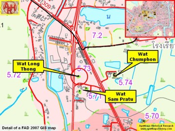 Detail of a 2007 Fine Arts Department GIS map