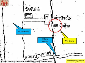 Detail of Phraya Boran Rachathanin's map - Anno 1926