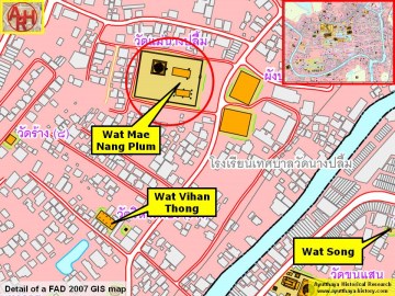 Detail of a 2007 Fine Arts Department GIS map