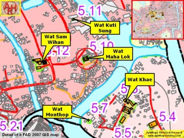 Detail of a 2007 Fine Arts Department GIS map