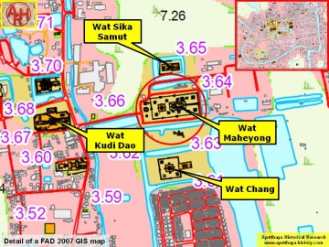Detail of a 2007 Fine Arts Department GIS map