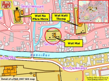 Detail of a 2007 Fine Arts Department GIS map