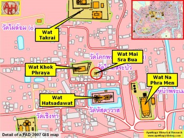 Detail of a 2007 Fine Arts Department GIS map