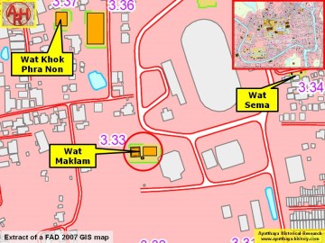 Detail of a 2007 Fine Arts Department GIS map