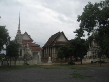 View of ubosot and vihara