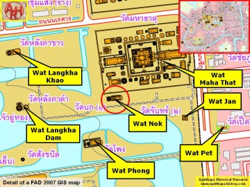 Detail of a 2007 Fine Arts Department GIS map