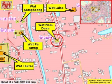 Detail of a 2007 Fine Arts Department GIS map