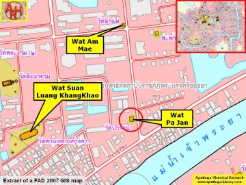 Detail of a 2007 Fine Arts Department GIS map