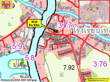 Detail of a 2007 Fine Arts Department GIS map