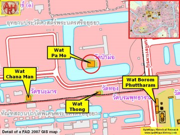 Detail of a 2007 Fine Arts Department GIS map