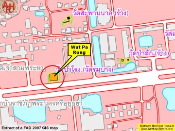 Detail of a 2007 Fine Arts Department GIS map