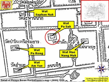 Detail of Phraya Boran Rachathanin's map - Anno 1926