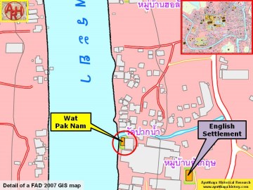 Detail of a 2007 Fine Arts Department GIS map