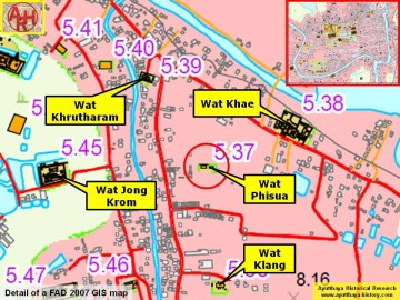 Detail of a 2007 Fine Arts Department GIS map