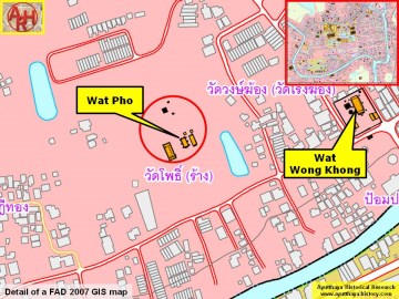 Detail of a 2007 Fine Arts Department GIS map