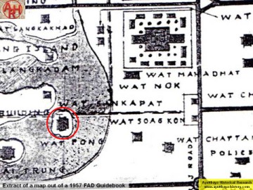 Detail of a 1957 Fine Arts Department map
