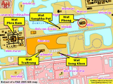 Detail of a 2007 Fine Arts Department GIS map