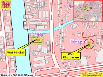 Detail of a 2007 Fine Arts Department GIS map