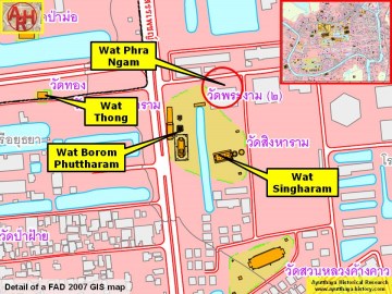 Detail of a 2007 Fine Arts Department GIS map