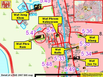 Detail of a 2007 Fine Arts Department GIS map