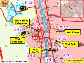 Detail of a 2007 Fine Arts Department GIS map