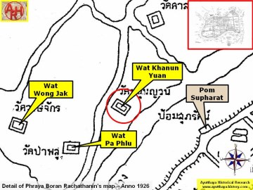 Detail of Phraya Boran Rachathanin's map - Anno 1926