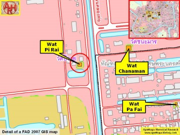 Detail of a 2007 Fine Arts Department GIS map