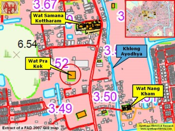 Detail of a 2007 Fine Arts Department GIS map