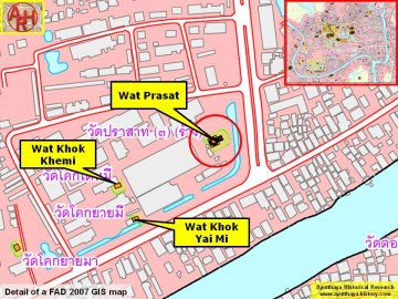 Detail of a 2007 Fine Arts Department GIS map