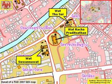 Detail of a 2007 Fine Arts Department GIS map