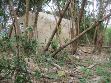 Construction on top of the mound