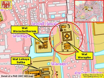 Detail of a 2007 Fine Arts Department GIS map