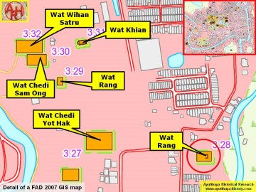 Detail of a 2007 Fine Arts Department GIS map