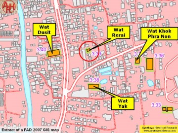 Detail of a 2007 Fine Arts Department GIS map