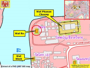 Detail of a 2007 Fine Arts Department GIS map
