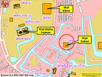 Detail of a 2007 Fine Arts Department GIS map