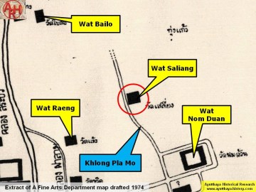 Detail of a 1974 Fine Arts Department map