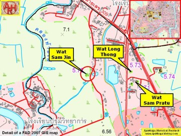 Detail of a 2007 Fine Arts Department GIS map