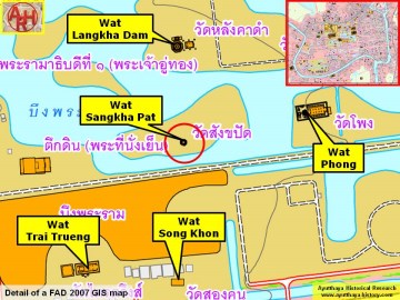 Detail of a 2007 Fine Arts Department GIS map