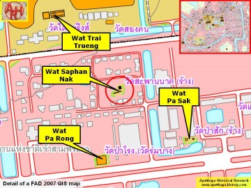 Detail of a 2007 Fine Arts Department GIS map