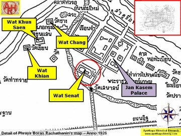 Detail of Phraya Boran Rachathanin's map - Anno 1926