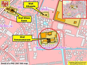 Detail of a 2007 Fine Arts Department GIS map