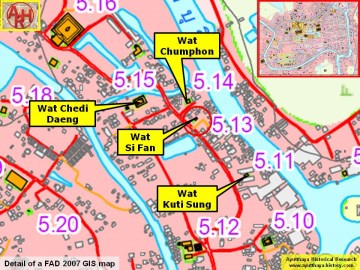 Detail of a 2007 Fine Arts Department GIS map