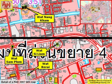 Detail of a 2007 Fine Arts Department GIS map