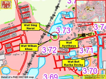 Detail of a 2007 Fine Arts Department GIS map