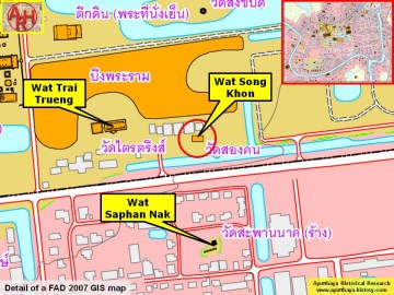 Detail of a 2007 Fine Arts Department GIS map