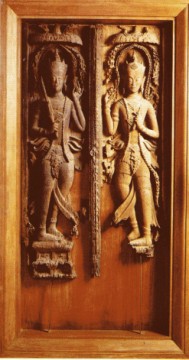 Door panels of the ubosot - Chao Sam Phraya National Museum