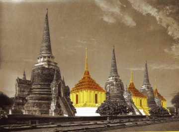 The three mandapas on the square base