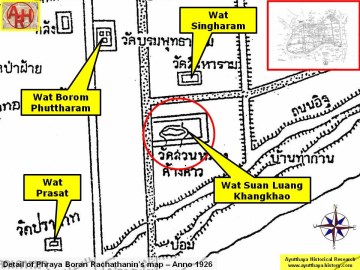Detail of Phraya Boran Rachathanin's map - Anno 1926